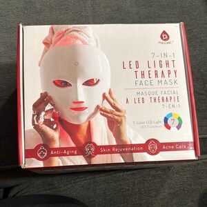 7-in-1 LED Light Therapy Face Mask - White